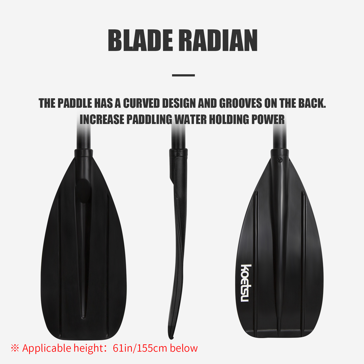 KOETSU Paleta de kayak de dobl - Fishing Kayak Paddle reseña y precio