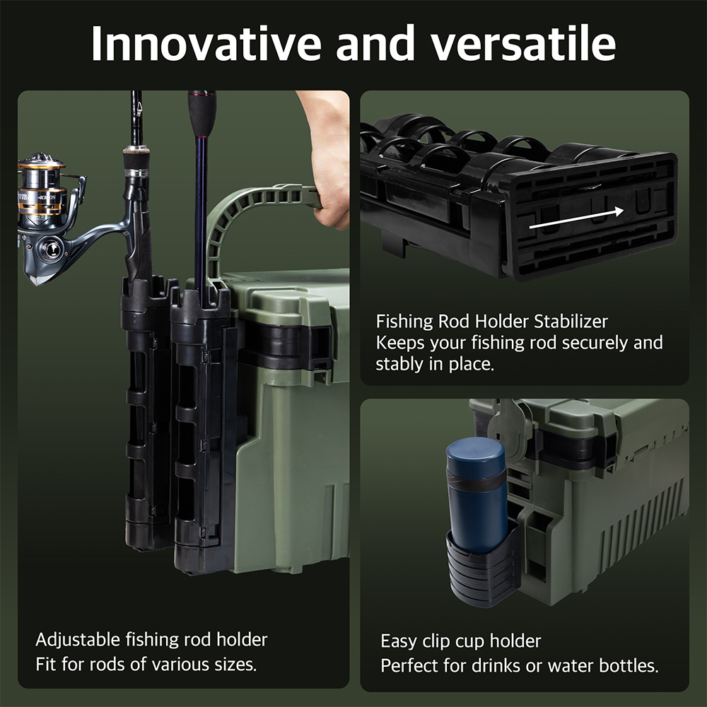 Hunthouse Caja de Pesca Grande - Fishing Kayak Crate reseña y precio